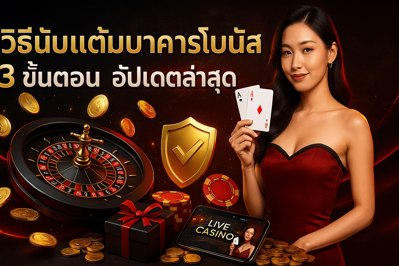 วิธีนับแต้มบาคาร่าโบนัส
